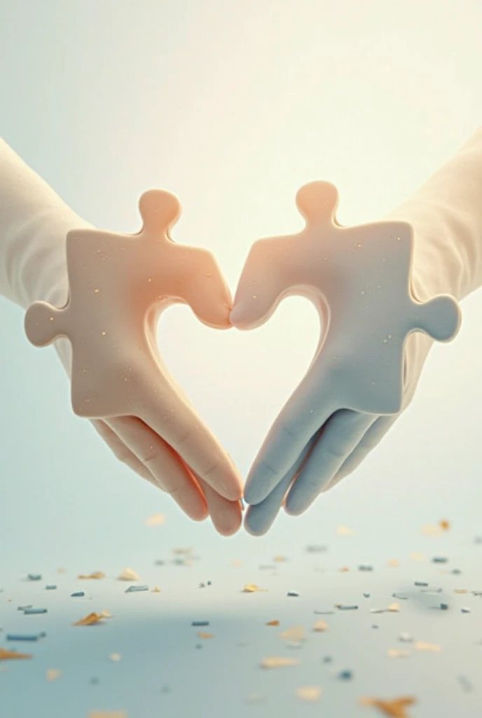 create a picture with a blue heart and in the blue heart two hands shake hands, minimaoist style