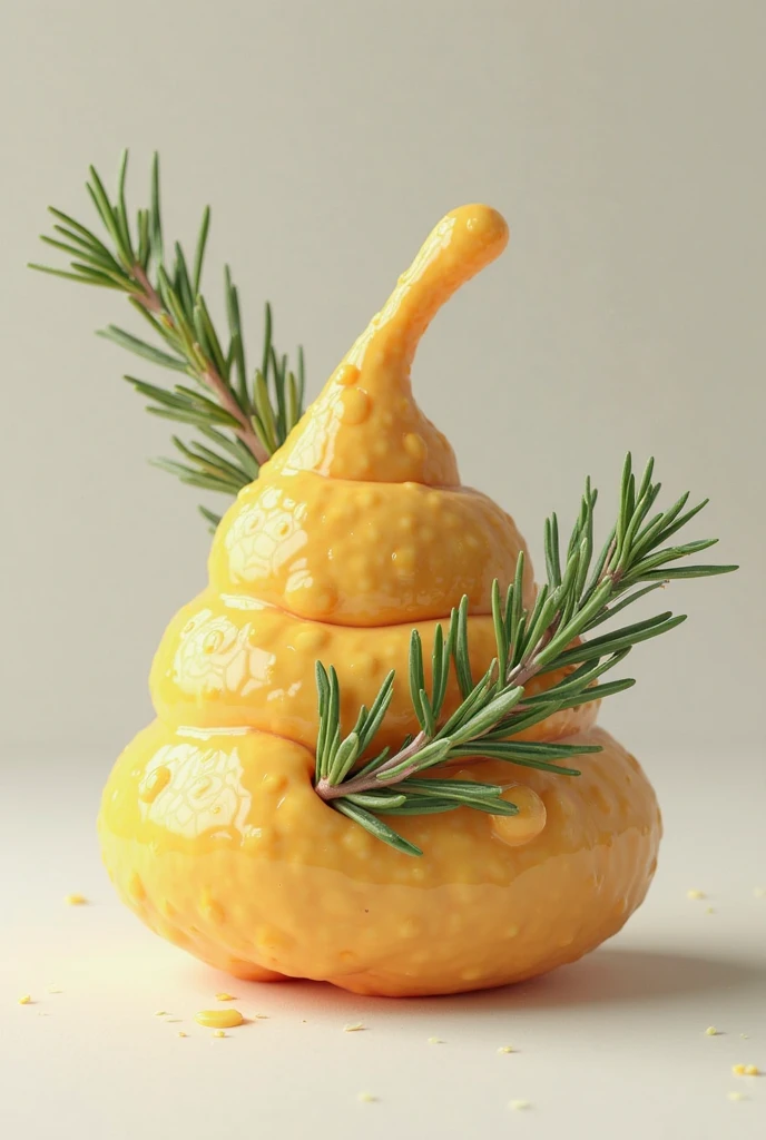 bokeh style, macro, Miniature from Hyper-realistic image on paper of an potato of slime with small round appendages for arms wrapped around an alien face