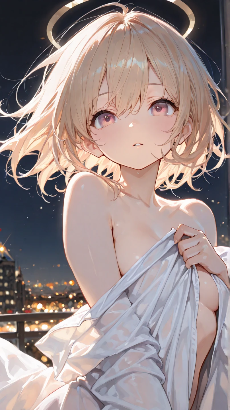 ((Best quality)), ((masterpiece)), (detailed), Undress her