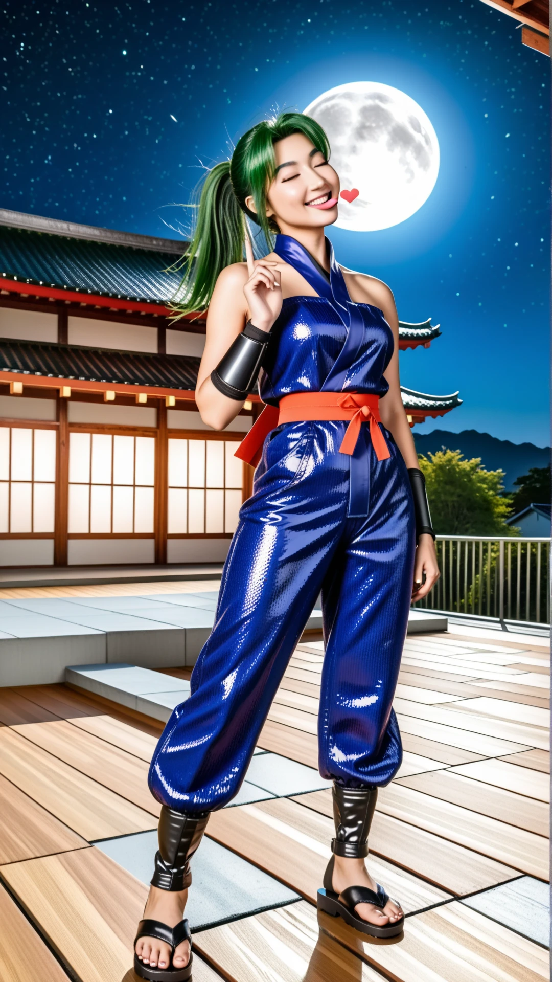 (masterpiece, best quality), 1girl, <lora:MiyukiHamdan:0.8> MiyukiHamdan, 1girl, solo, short hair, blue eyes, thighhighs, bare shoulders, blue hair, earrings, japanese clothes, sleeveless, black gloves, elbow gloves, fingerless gloves, blue kimono, sash, obi, blue kimono,