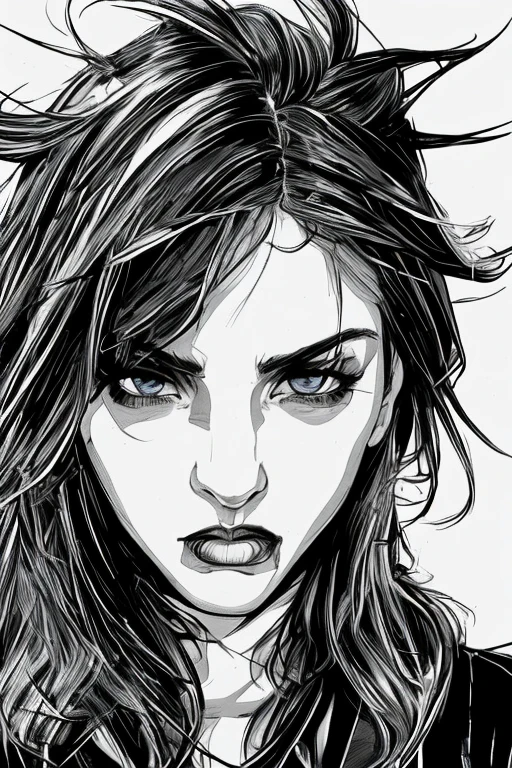 Evang, Disheveled hair