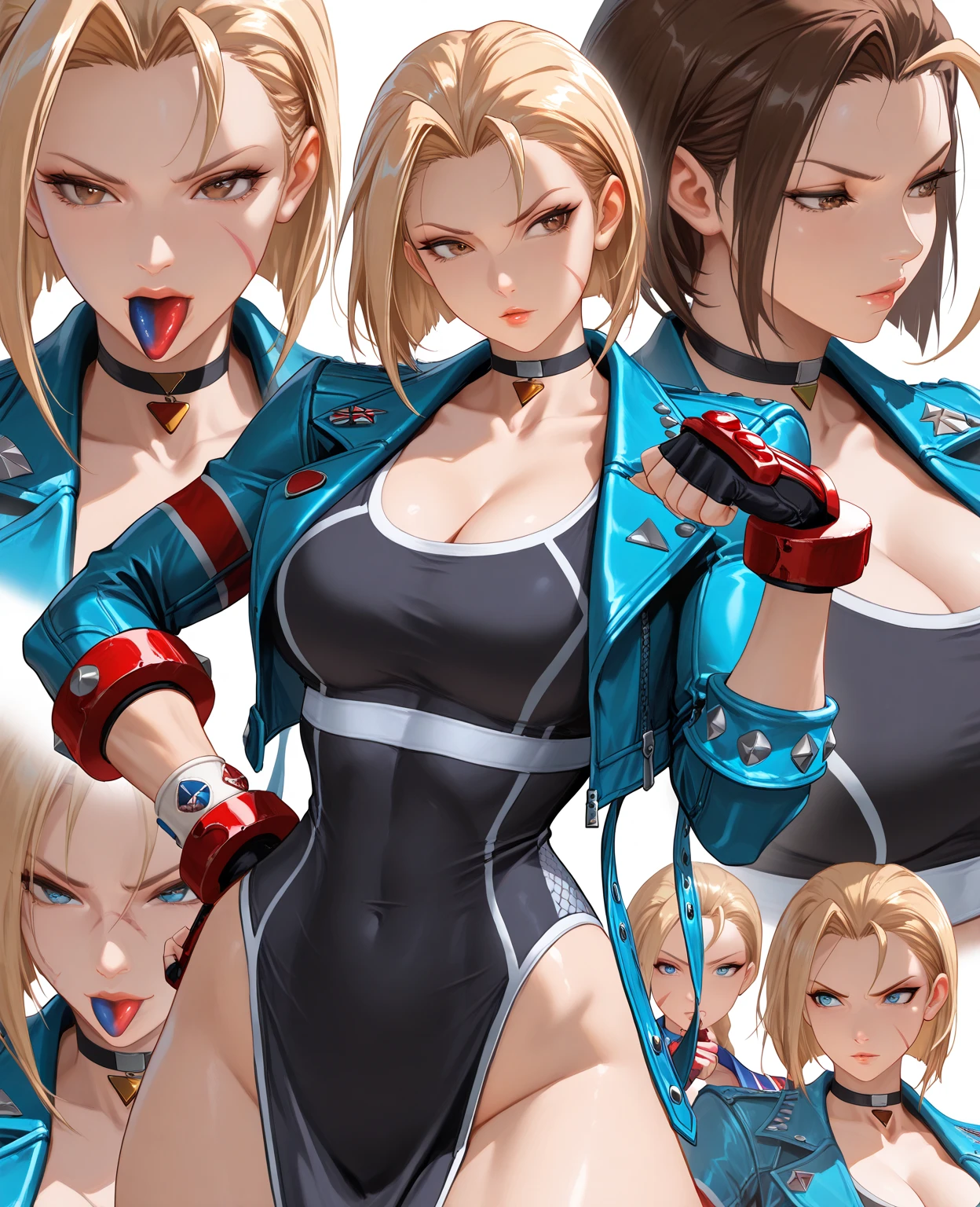 A sexy pose Android 18 in thong bikini and boxing gloves showing off her gorgeous curves before she makes her MMA debut