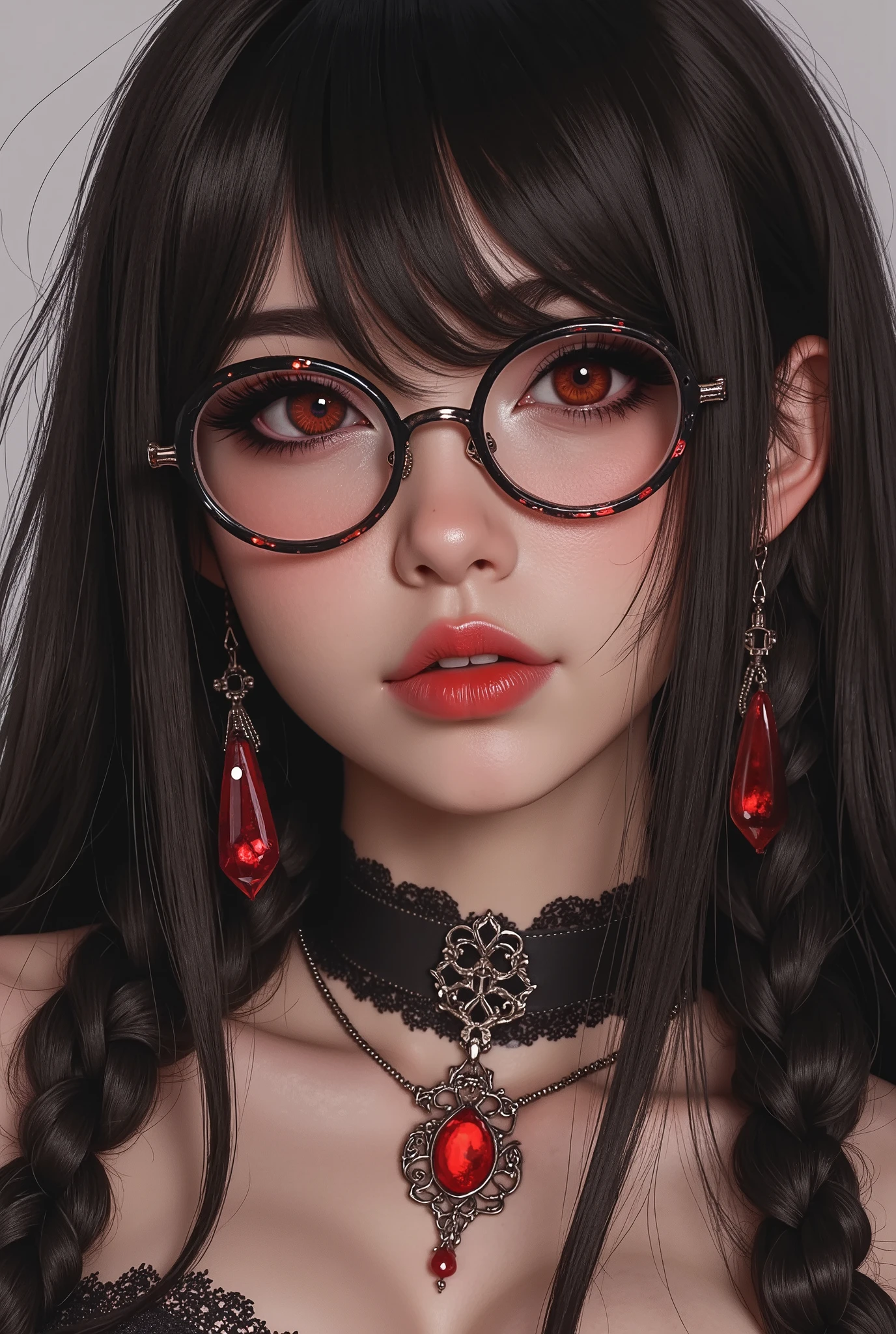 ( Highest Quality, best illustrations,high image quality:1.2), (Horror Fantasy:1.5), (ink and watercolor:1.5),(Ominous Scenery :1.5),(A lot of dust rises:1.5),( Dirt Track :1.5),(wonderful:1.5),(masterpiece:1.5), (Powerful figures:1.1、Big Breasts:1.3) 、 ((((glasses、Closeup Shot, cute、 Red Eyes、 Evil Ruby's Cursed Necklace )))),(((glasses、Big Breasts、 braids)))、 cute face, raise eyebrows , ,(Fatal Beauty, charming beauty ) ,(Mysterious Charm:1.1),(Big Breasts、attractive silhouette), high image qualityテクスチャ 、High Quality Shadows、 beautiful and delicate face 、 beautiful, delicate, eyes are sticky liquid dripping 、 ray tracing 、 20th Generation、 cute K-POP girl、( The Face of Korea )、Thin face、( Ulzan-6500-v1.1:0.6)、 Face of Pure Loss _v1 , ( beautiful and delicate face , beautiful and delicate eyes, perfectly balanced face , high image quality skin , detailed skin, lens flares {x} perfect ratio 4 fingers to 1 thumb :1.25)、 DSLRs、 地獄から来たbeautiful悪魔女 , ATTRACTIVE GIRL , Real Girls, Gurwitz, Gurwitz-style Artwork , Girl Roleplay, Realistic 3d style, cgstation Popular Topics,, 8k portrait rendering BYMR. nomi ,(truth,truth:1.4,glassesの少女 :1.2)、cheek、 glossy lips, 1. オーバーサイズ comment: comment、 come up with an oversized design that covers shoulder to knee.。 navy blue or black are standard colors .、[ Soft khaki or beige , wait.、 Pick the right color for the season 。 2. choose the color that suits your skin : To protect yourself from the cold、 choose the color that suits your skin 、 ニットの質感と色を commentに合わせてください .。 3. ワイドレッグ pants: pants, choose a wide leg design 、combines mobility and style。Dark tone denim or black pants look great.。 4. knee-high boots: オーバーサイズ commentに含まれるもの、boots are black or dark brown Match the texture and color of the fashionable.、 Gives a stylish impression 。 5. accessories: The 。 Disney 、 long necklace 、6. handbag: handbag、let's match the color of your outfit.