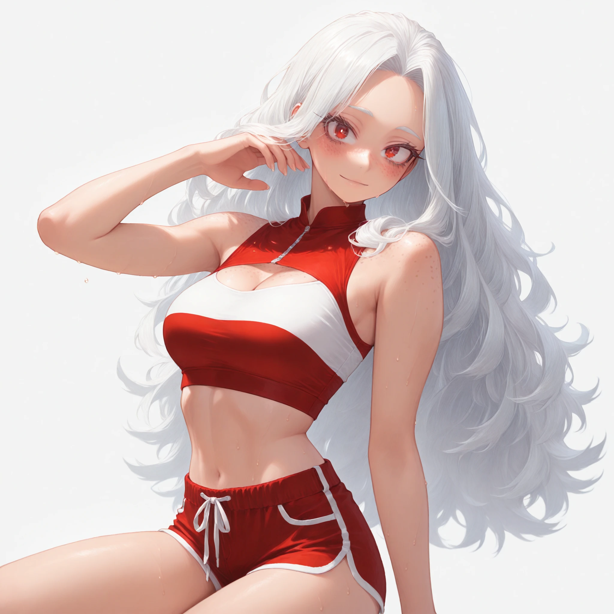 biceps、Round and cute、Wolf Man、Wearing red clothes、(Cool design)、High resolution