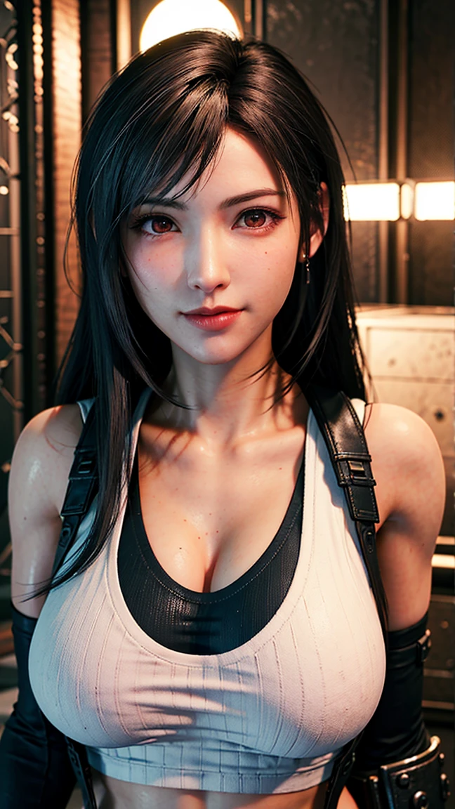 (highest quality, masterpiece: 1.1), (Realistic: 1.3), break (((ff7,Tifa_Lockhart))),(Tifa_Lockhart and monsters),(dark, A barely lit torture chamber:1.3,Wet:1.2,night:1.1),(Face Focus:1.1),On all fours:1.2, break (((ff7,Tifa_Lockhart))),(Light brown hair, Big Breasts:1.5) break (((ff7,Tifa_Lockhart))), (Torn clothes:1.8), (Torn clothes), (Exposed breasts:1.6), (whole body:2.0), (White tank top:1.8), (Embarrassed expression:1.4), sexual excitement
