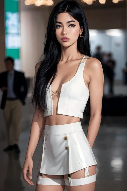 Young beautiful brunette schoolgirl with black hair, Light skin in white lingerie outside playground, ((mince, petite)), (seins moyens),Realstic, photo, masutepiece, realism, realism, photoreallistic, high contrast, Art Station 8k HD Photorealistic Digital Art Trending Real Details, Detailed, textures de peau, Ultra-detailed, realistic skin textures, armure, Best quality, ultra highres, (photorealism: 1.4),, High resolution, Detailed, Photo brute, tranchant, Par Lee Jeffries 「Pellicule Nikon D850」file photo 4 Kodak Portra 400 F1 camera.6 Lenses Ultra-Realistic Color Rich TextureSpectacular LightingUnreal EngineCinestir Art Station800 Trends, corps entier,