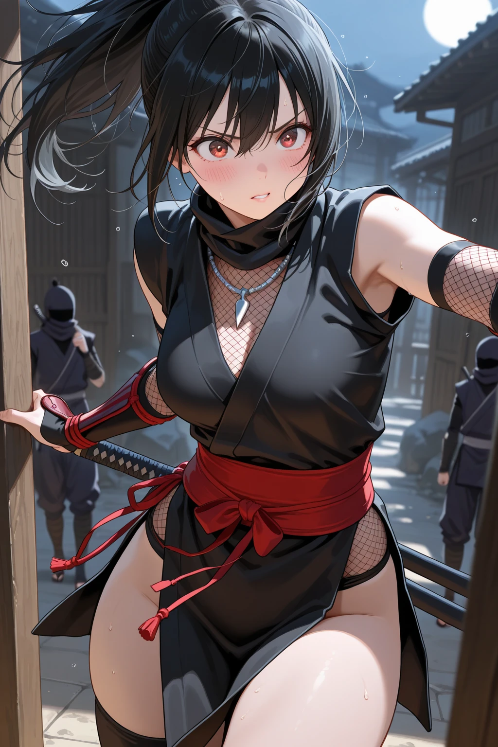 Kunoichi、Female Ninja、Hardcore、Nipples、Raped by a male ninja、Deepthroat、Oral sex、Blowjob、Penis insertion、Pussy、Covered in semen、Many large bruises、Girl、Girl、Short、Younger、Baby Face、flat chest、Displeased、knife、Marks of being beaten、Violence、In the ninja house, forest, darkness, etc.、Dynamic Angle、masterpiece、best quality、ultra-detail、scar、My hair is messy、scream and ask for help、Your clothes are torn、There are many male ninjas、Sweat、There are many male farmers、Orgy
