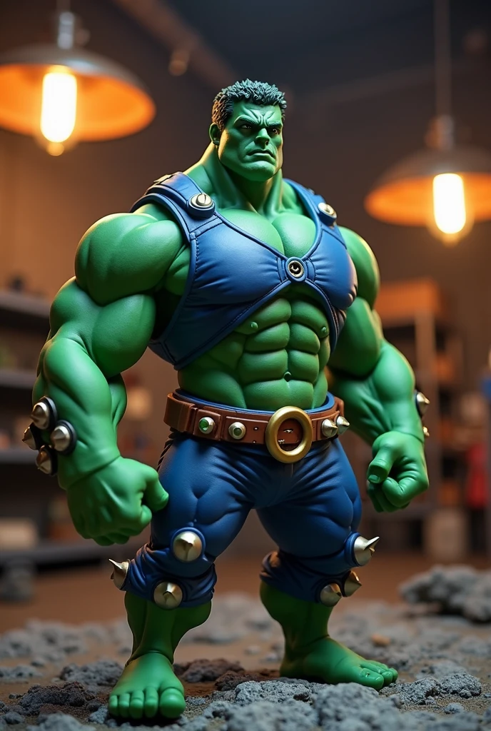 iny cute The Incredible Hulk/Bruce Banner toy, standing character, soft smooth lighting, soft pastel colors, Avengers Marvel universe, Skottie Young, 3D Blender render, polycount, modular constructivism, pop surrealism, physically based rendering, square image --auto --s2