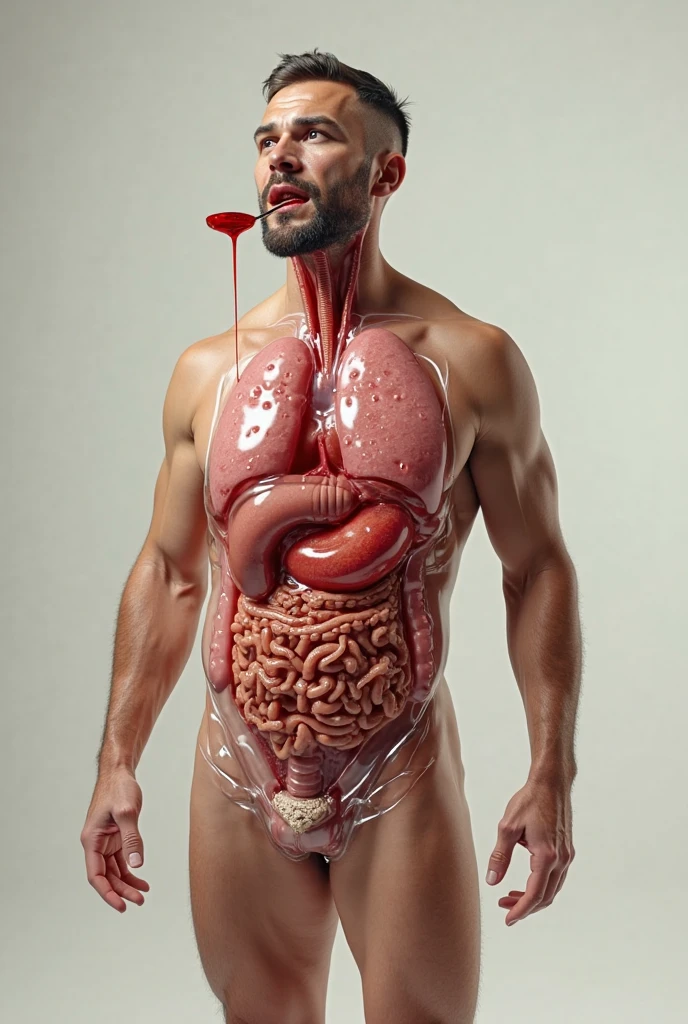 A man with a penis inside his ????