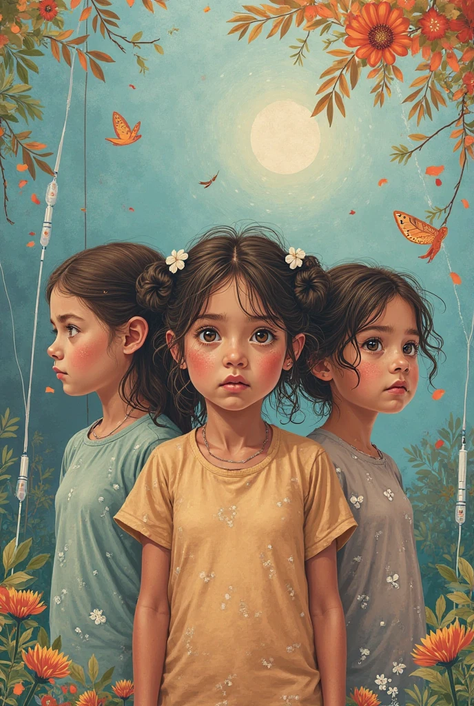 irish precious sisters sleepy together in cornfield with cottoncandy jellyfishes, nighttime, fireflies, closeup, cottoncandy, style of sally mann in color