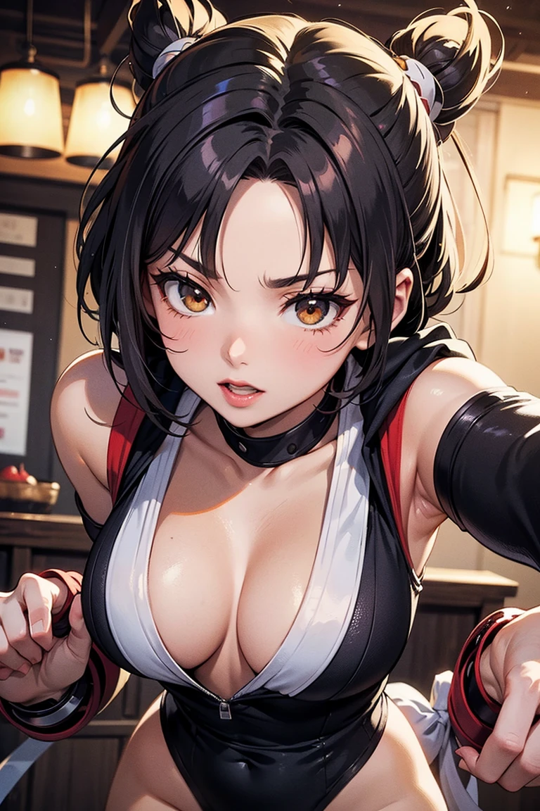8k, RAW photos, top quality, masterpiece: 1.2), (High Quality), ray tracing, HDR, (High Details), (Face detail), (Shadow Detail), (amplected), stylized blush, 3d, 3d render, 1girl, solo, masterpiece, best quality, high quality, highres, 4K, perfect anatomy, rendered eyes, lip gloss, makeup, woman, detailed, cleavage, thick thighs, 1girl, solo, seductive eyes, masterpiece, best quality, high quality, highres, 4K, marnie, asymmetrical bangs, solo, twintails, ribbon, hair ribbon, choker, jewelry, red ribbon, earrings, black choker, medium hair, green eyes