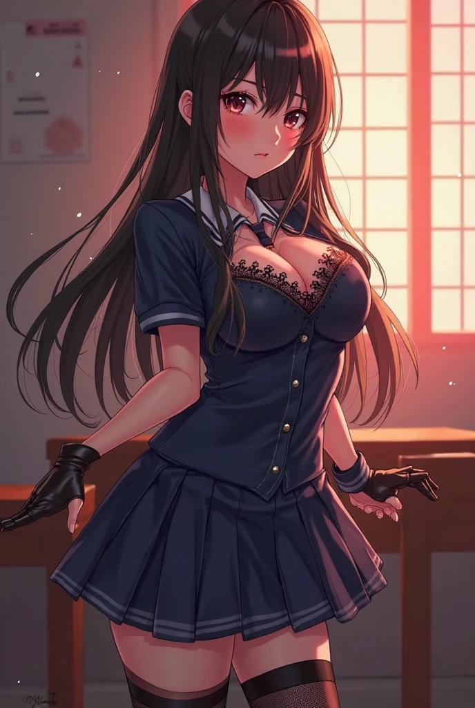 ((((Best Quality, 8K, 32K, masterpiece, 1.2)))),{{solo}},((nsfw:1.5)),{{{Character reference: Nikke's Diesel:1.5}}},((perfect beautiful face:1.2)), slender body, in classroom, ((crotch rub, pushing crotch to the edge corner of table, doing female masturbation by using corner of the table:1.3)), leaking pussy juice from pussy, (embarrassed,blush:1.2), trembling, heavy breathing, steaming body,