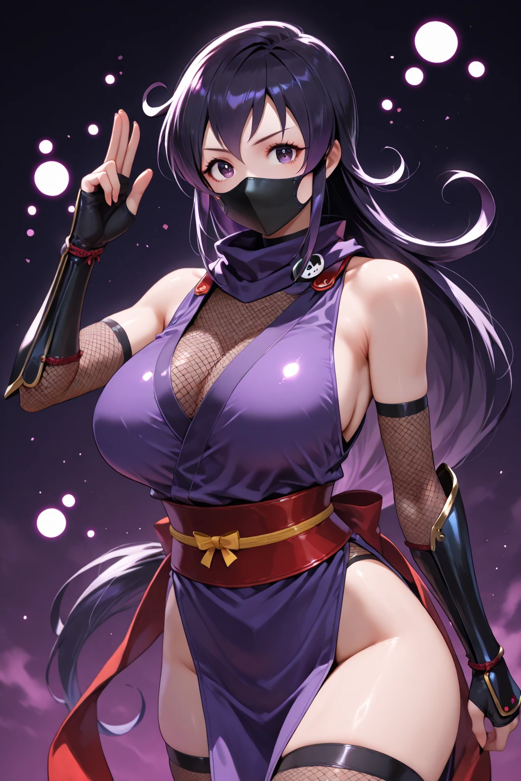 (Cyberpunk:1.2), (latex bodysuit:1.1), long hair, (glow eyes), (fighting stance), (very long hair), (taimanin suit:1.2), woman, masterpiece, (minamoto no raikou:1.2), full body, (high heels:1.1), (wet suut:1.1), (sweaty skin:1.1), beautiful detailed image, beautiful detailed female, (detailed face and eyes:1.2), (perfect anatomy), (round breasts), (bubble butt), (wide hips:1.1), (slim waist:1.1), (thick thighs:1.1), (detailed background), (perfect nails:1.1), (detailed hand and finger:1.2), (medium breasts:1.2), (busty), (deep cleavage:1.2), (labia outline:1.3), (hard teat:1.3).