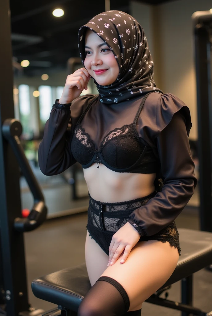 (((HIJAB MALAY GIRL))), masutepiece, High quality, UHD 32K, Realistic face, Realistic skin feeling , A Japanese Lady, 8 years old, , Very cute and baby-like face, (((FLAT CHEST))), (MATRIX WORLD), ((look In front  at the camera and SADNESS)), (((CUTE GIRL))), ((WEARING LINGERIE)), ((RED LIPS)), GREEN FLUORESCENT, ((CHUBBY)), (undress, heavy work in the iron welding workshop, wear a safety gas mask, wear a safety vest  