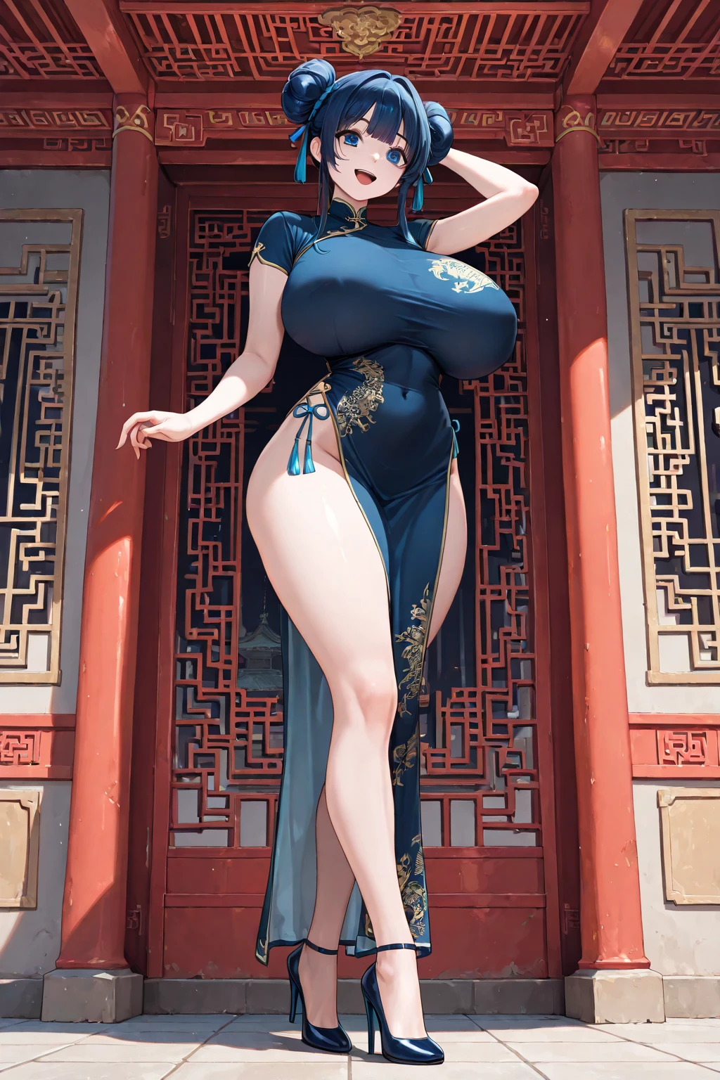 (( commemorative photo)),art works,8k,highres,a rich female,gorgeous female,perfect female body,smile,( narrow waist),huge breasts,gorgeous costumes,
china clothing,ancient capital,<lora:PerfectFullBreasts-fCV3.5:1>,pureerosface_v1:0.5,