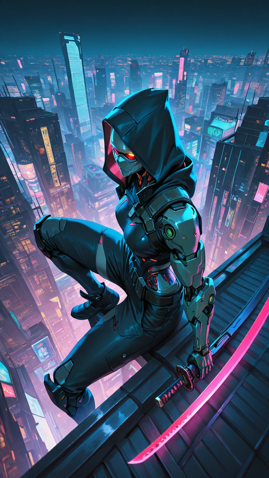 1 girl, cute jacket , cybernetic helmet , battle, dynamic pose, saber 
cyberpunk, neon light, high contrast 
(flat color paint  by Maurice Sendak	) 
best quality, masterpiece,  <lora:add_detail:1>