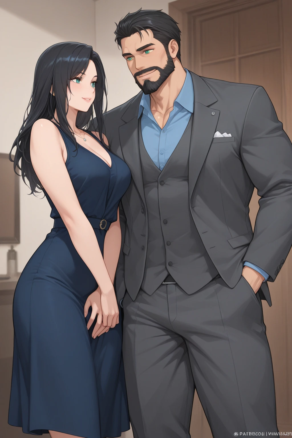 (1 young man), (1 asian Mom), (Duet), A mom seduces a young blackman,(strong and naked black man,short pants,muscle body,bodybuilder),(a young mom with big breasts,narrow waist,bare shoulders,(white long skirt dressed, transparent black pantyhose, floral print, naked), European 40 year old milfs and th1 young black man r, best quality:1.4), (Ultra-high resolution:1.2), (8K, RAW photos:1.2), Laurena Lexis, (1 Mom, 1 son), Moms showing off their curves, bend down, Wearing sexy clothes and shorts, and their young son, Clear eyes, A mother and her young son