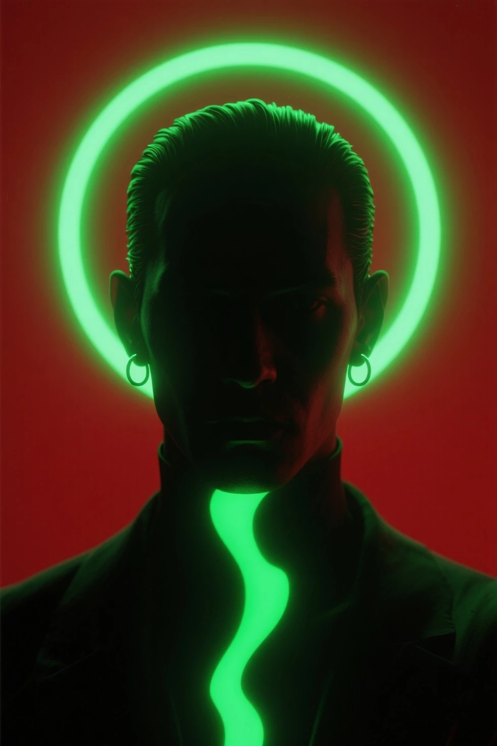 best quality, masterpiece, handsome man with wavy brown hair, wearing  leather , multiple men, , , muscular, pubic hair, , , dripping , dripping , , explosive ,  projectile,  on body, sexy male crowd in the background throwing money at them, laser lights and RGB spotlights in the background, sexy, gay, homoerotic, zoomed out, best view, ambient lighting, extremely dramatic shadows, perfection, no watermark, no logo, no signature