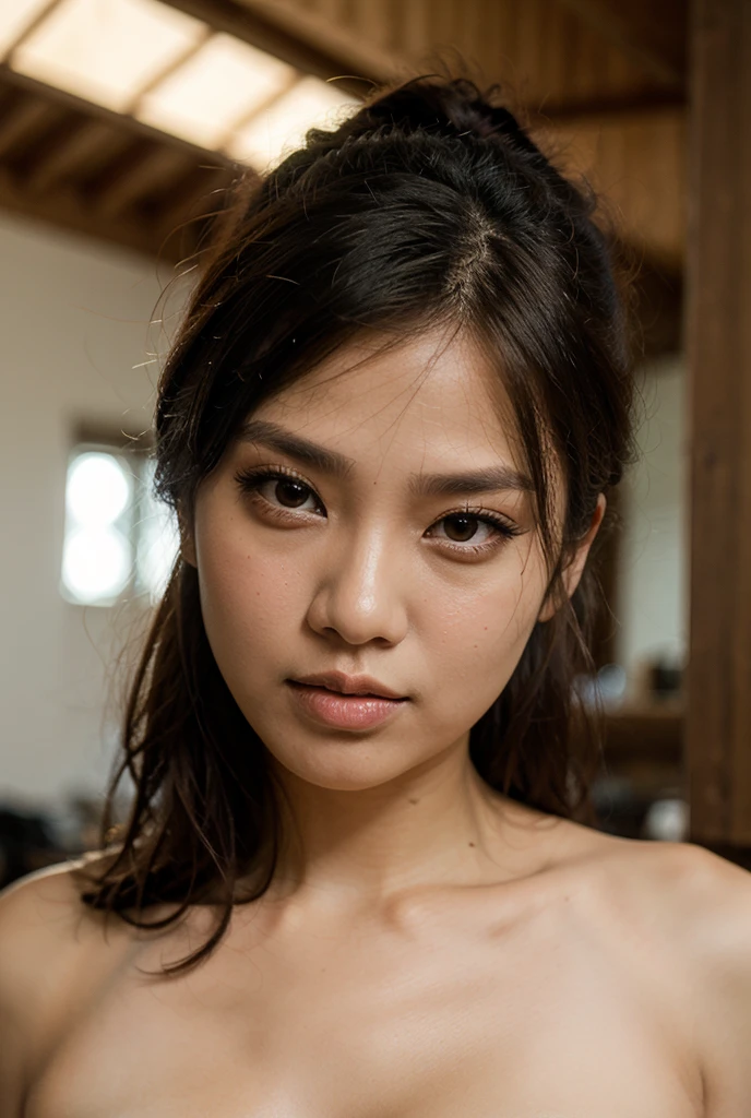 1 girl, beautiful asian women, realistic, detailed skin with imperfections, no makeup, gorgeous, very cute face, plump lips