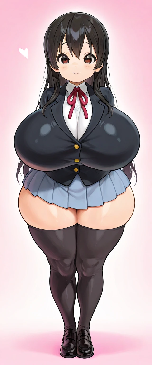 One Girl、Precise five fingers、Two Legs、Long Hair、{Knee-high socks}、(Wide Hips)、 (((plump and thick thighs)))、((Big Ass))、(Big Breasts) ,((Full body illustration))