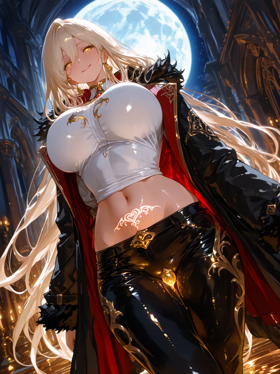 Lisa Ann ultra-detalhada: A Imperatriz das Trevas, Background to the destruction of hell, devilish, insidioso, undefeatable, coroa escura, Evil Queen, vestido preto e vermelho, demon wings on the back, demon horn, olhos realistas detalhados, Shaded illustration of a high quality cell in hell, corpo inteiro, dynamic installation, anatomia perfeita, Centrado, liberdade, alma, Approach to perfection, cell-shading, 8k , cinematic dramatic atmosphere, global ilumination, ambiente detalhado e intrincado, art-station, arte conceitual, smooth and sharp focus, volumeric lighting, kinematic lighting