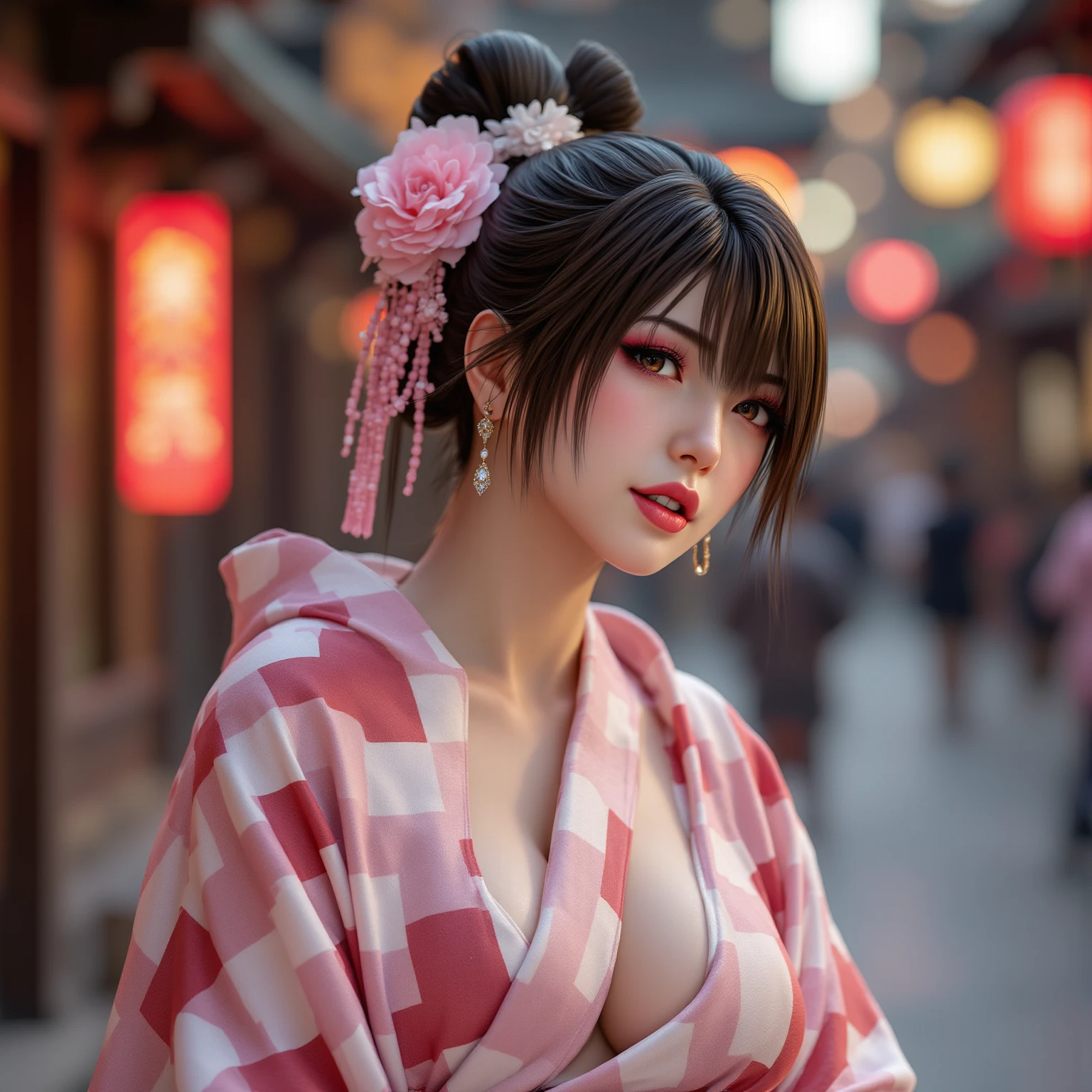 ((bokeH, Acutance:0.85, ultra-detailed:1.35)), (((from below))) . The background is the downtown area at (Twilight:1.4), (((Red-dyed clouds above hed:1.3))), { The Sky takes up more than third of the composition | (many colorful Lights:1.2) | lens flare | Burning | Haze | (luminous Particles) | Mystic sight | God rays | Lightning }, { Underboob | Oiled ivory skin | FullBody:1.2 } . (Masterpiece:1.2) of professional Analog photo with (Hasselblad), (((UltraRealistic and Photorealistic with touch of rawness:1.37, Volumetric lighting))) . ((( A group photo of KAWAII girls in WHITE Fundoshi, at Hakata Gion Ymakasa Festival ))), ((Extremely detailed KAWAII face variations)) . Assfocus with looking ahead .