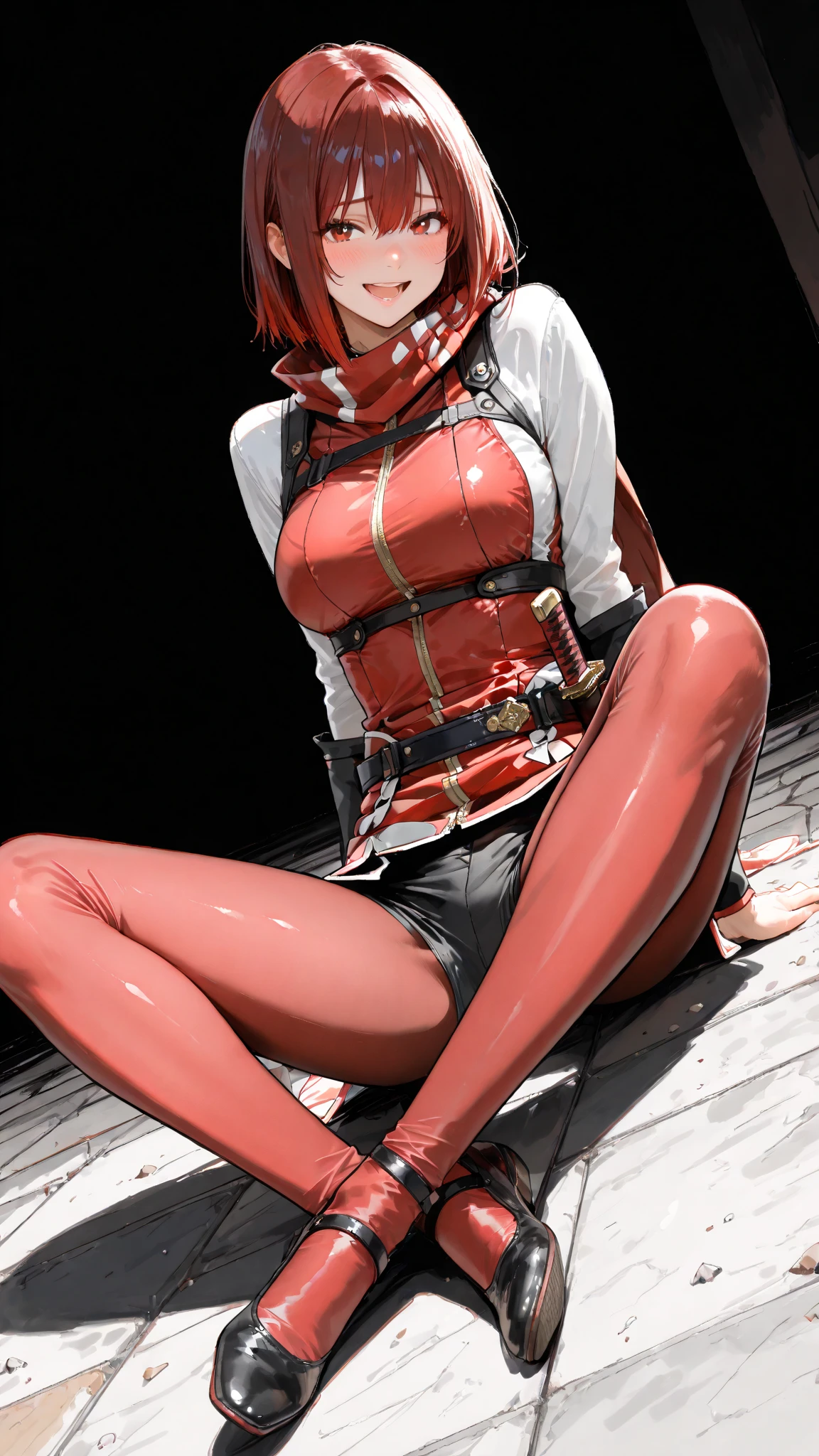 <lora:yigav6:0.7>, (highly detailed:1.2), yiga clan, red bodysuit, bed, orange lighting, mask, 1boy, 1girl, ass, blush, uncensored, clothed sex, cum, cum in pussy, cum on body, cum overflow, fingerless gloves, gloves, hetero, penis, pussy, sex, testicles, vaginal, high ponytail, hood, black hair, clothed,