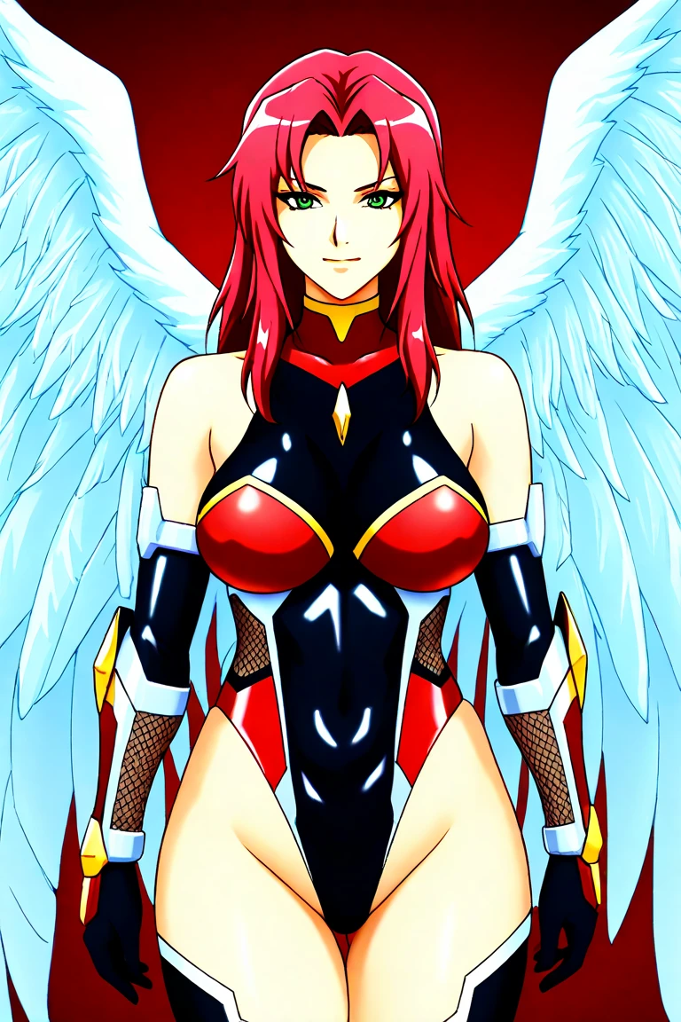 <lora:Scarlet_Ohara-10:1>masterpeace,high quality,Scarlet_Ohara, 1girl, solo,blue eyes,jewelry, red hair, short hair,choker, miniskirt, armor, high heels, white skirt, shoulder armor, pauldrons, thighlet