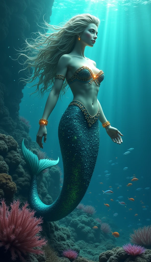 Logo for jewery brand named Atlanteia. Sea themed, fantasy