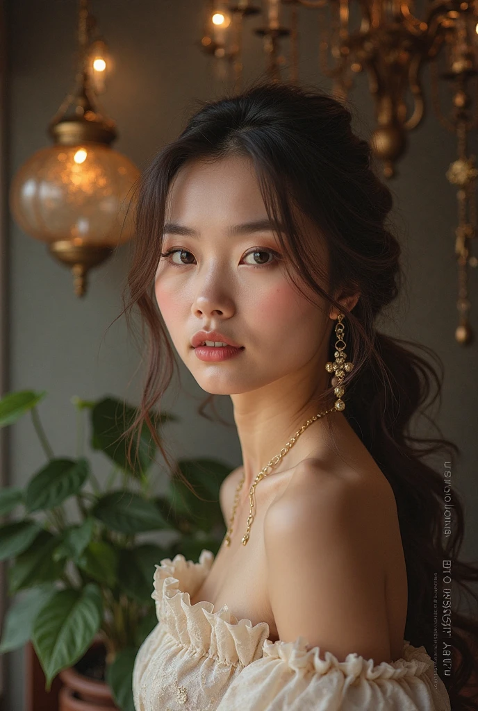 1girl, ((very  Hanfu qipao)), (elegant), ((focuss closeup face)), pretty young (Russian) (Asian) (masterpiece), top Chinese model, (aphrodite goddess), (beauty breast), very best quality detailed face:1.5, privium room, (8k HD graphic, (soft and chill light), best quality detailed ultra highres:1.2 dynamic lighting, artstation, winner photography, volumemetricslighting),