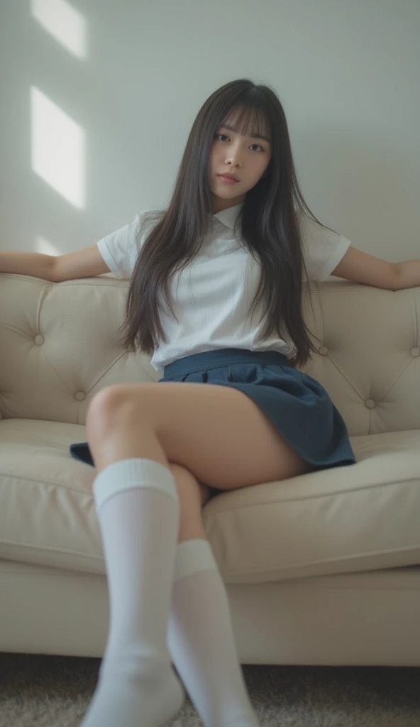 highest quality, shape, Very detailed, finely, High resolution, 8k wallpaper, Perfect and dynamic composition, Beautiful and detailed, Medium Hair, Mid-chest, Natural color lip, Sexy pose, Life form, View your viewers, smile, 17-year-old girl,Young face、low length、Very small breasts、??????? (school uniform:1.8、Exposing breasts), Cum in pussy, Sex, erotic, Fair skin, Whitening, (Sex, vaginal Sex:1.1), Cum in pussy, Heterosexual, Life form, Mole, Mole under eye