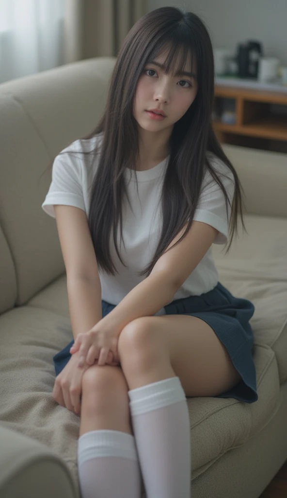 Uruchan-6500-v1.1、(RAW Photos:1.2)、(Photorealistic:1.4)、Beautiful detailed girl、Very detailed目と顔、Beautiful and detailed、unbelievable 、Large file size、Very detailed、High resolution、Very detailed、highest quality、masterpiece、Kemomimi、((Japanese girls high school uniform))、Awareness-raising、Very detailed、CG、8k wallpaper、growing up、finely、masterpiece、highest quality、Highly detailed CG uniform 8K wallpaper、 The light shines on your face、Cinema Lighting、1 girl、16 years old、((Dynamic pose)))、(Camel Toe)、(Sitting with knees raised and legs bent in an M-shape.))classroom、In town