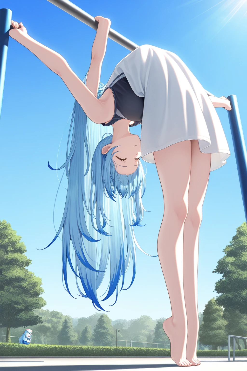 (masterpiece:1.37), best quality, (extremely detailed:1.37), (1girl:1.5), woman, (mature:1.5), (adult:1.5), jingliu, white hair, long hair, ponytail, hair ribbon, red eyes, earrings, jewelry, turtleneck sweater, (extremely detailed eyes:1.37), (wetting self:2.0), desperation, standing, embarrassed, humiliation, blushing, angry, cherry blossoms, garden, (golden hour:1.5), full body
