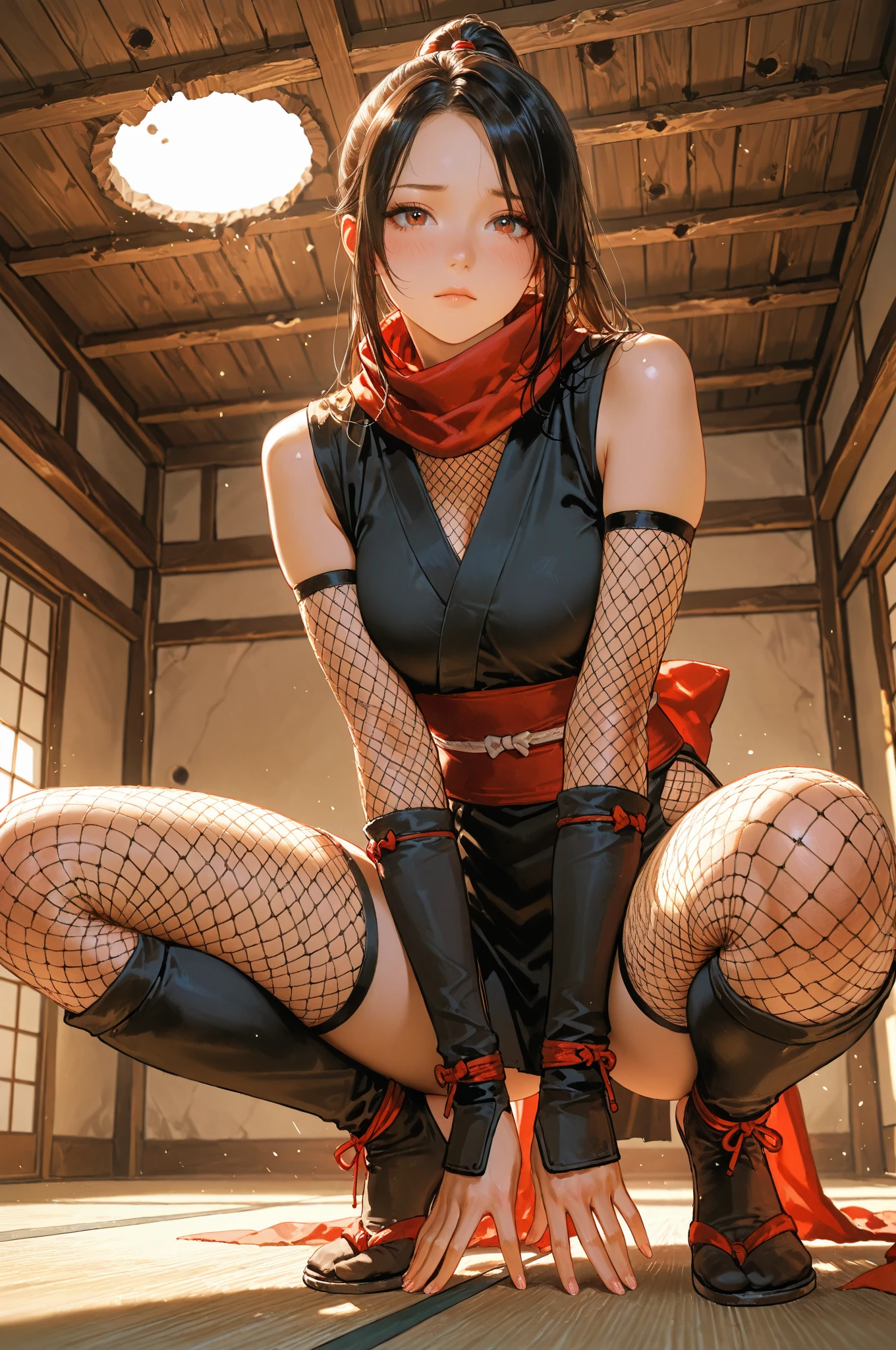 Slave girl emperor kneeling in an iron cage,Hanfu,Bondage,quadratic element --auto