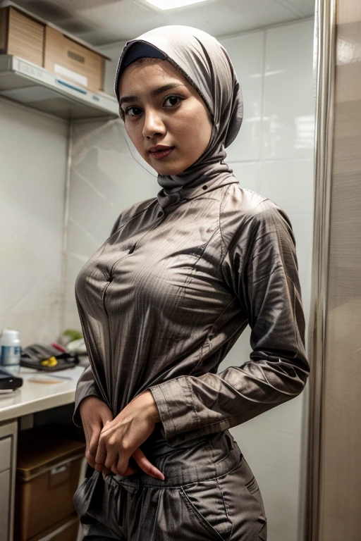 Really tight Baju kurung wet cum and the girl ahegao face kitchen malay hijab  lactating  