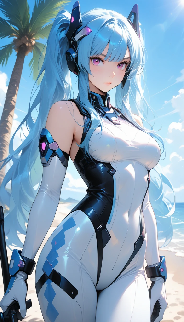 ((Cinematic light, Best quality, 8k, Masterpiece :1.3)), 1girl, Beautiful woman, (white hair, large breasts:1.3), rope panties, bra :1.2, hopefully falling, seductive open lips,1girl, standing, full body, hairy female, body hair, (white hair, white skin:1.1), chest tuft, digitigrade, white hair, long hair, black mask, (blue eyes, bright eyes:1.4), small breasts, BREAK nature, jungle, magical forest, fantasy forest, grass, purple leaves, plants, bright flowers, rocks, day, sexy, showing off, showing armpits, ((nsfw)), ((sexual teasing)), ((((golden micro-bikini))), (((mask covering part of the face))), ((thin waist)), skinny,