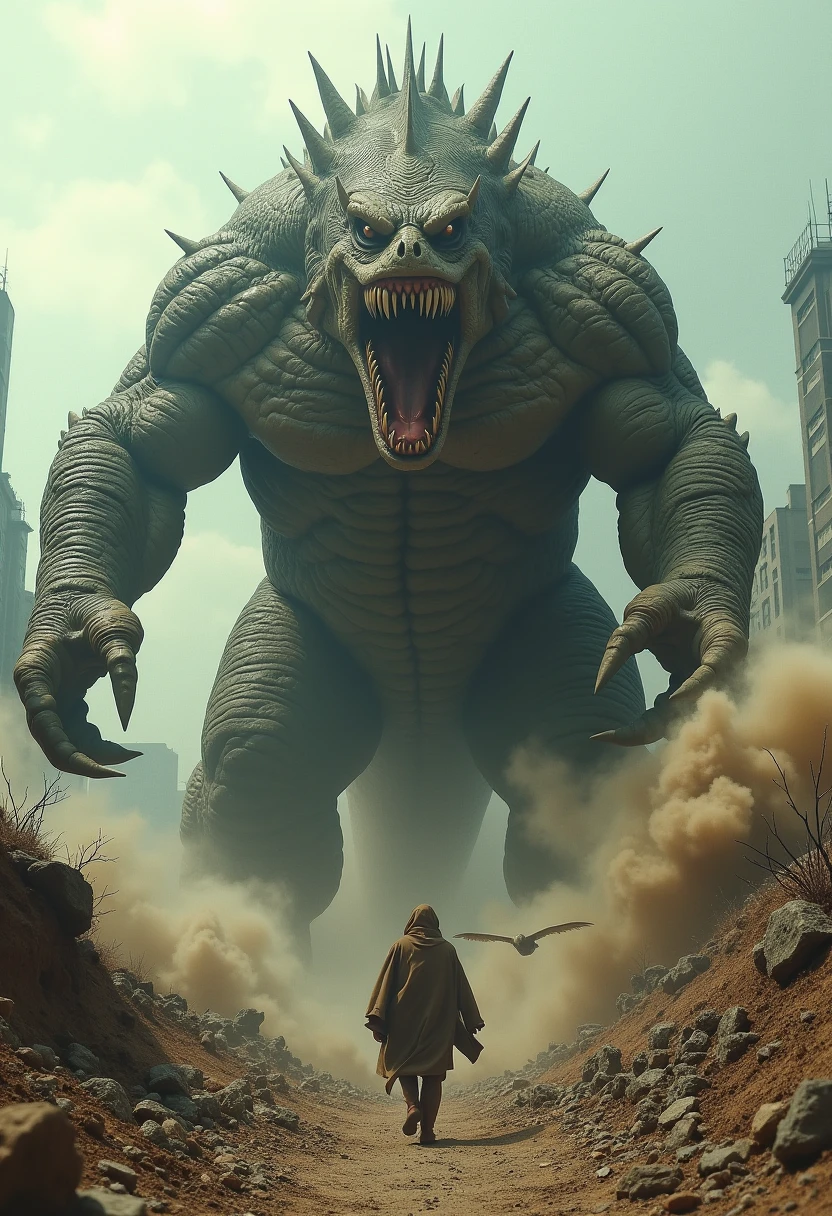 An underground monster that appears by breaking the ground　Showa　Special Effects