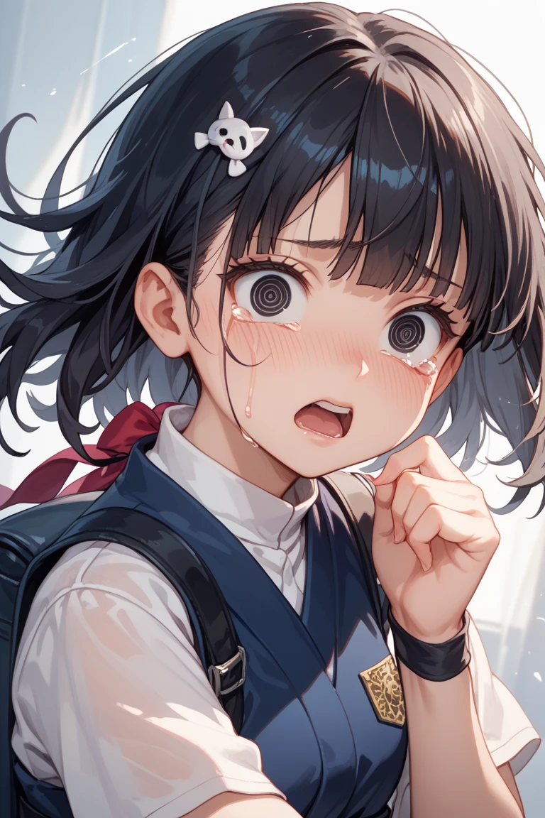 Being tortured,,Hanged and whipped,Painful expression,There is a wound,cute girl in ,Stylish, face,