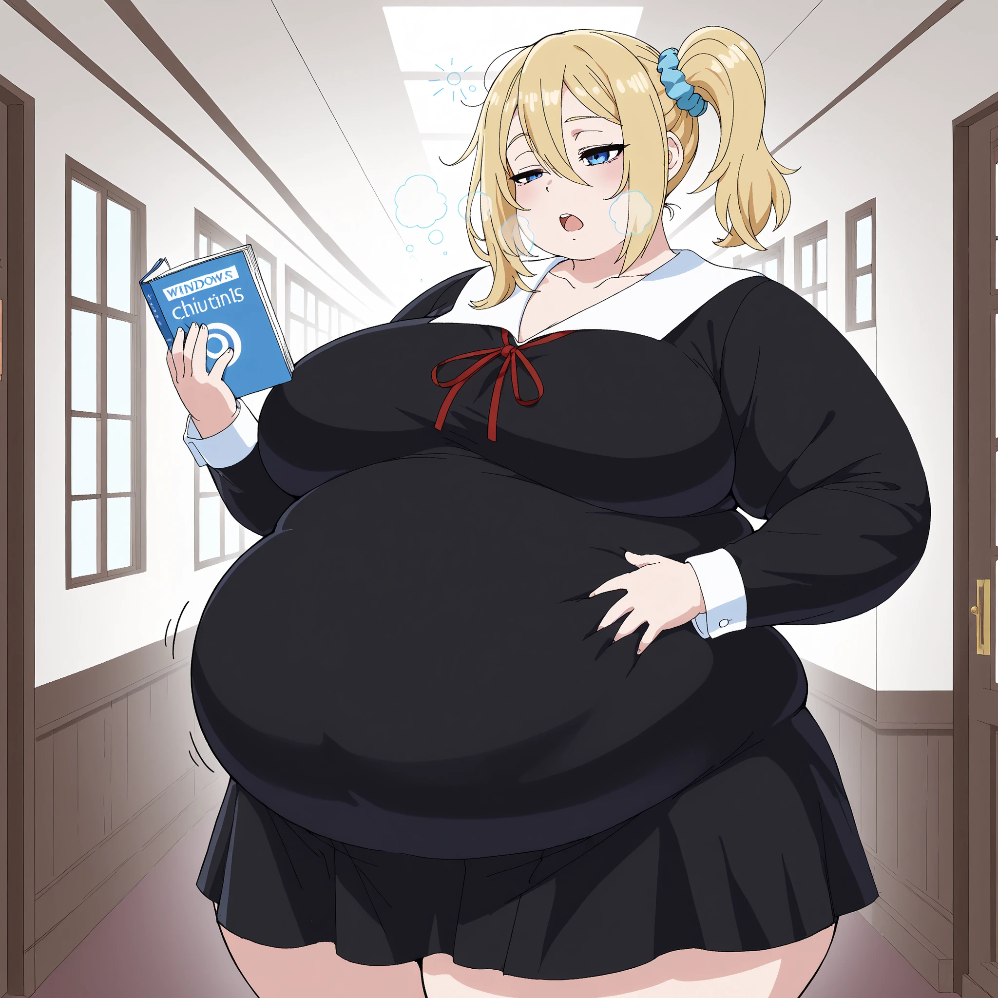 mujer joven y gorda, estilo anime, cuerpo obeso desnudo, cintura muy grande, barriga grande, Brazos gordos, piernas gordas, caderas anchas, pechos grandes, Cara gorda y hermosa. Grasa muy gordita y cuerpo fino. obese girl, Chica de talla grande, Chica BBW. sonriente,
