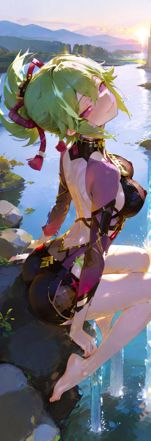 1female,35yo,A MILF,熟妇,Married Woman,plumw,extremely large bosom, 独奏,(Background with:lakes,Cherry blossom forest,lotus flower)Lie on your back under water, She has long pink hair,seen from the front,, mostly cloudy sky,(((tmasterpiece),(Very detailed CG unity 8K wallpaper),best qualtiy,cinmatic lighting,detailed back ground,beatiful detailed eyes,Bright pupils,Black eyes,Snow-whiteskin,Redlip(Very fine and beautiful),(Beautiful and detailed eye description),ultra - detailed,tmasterpiece,))facing at camera,A high resolution,ultra - detailed),revealing breasts,Bare genitalia, Bulge,legs are open,Raised sexy,Camel toes,Flushed complexion,Desire for dissatisfaction,ssmile,frontage,(Wearing:Iron Man uniform)Clear red cheongsam,sexy big breasts exposed