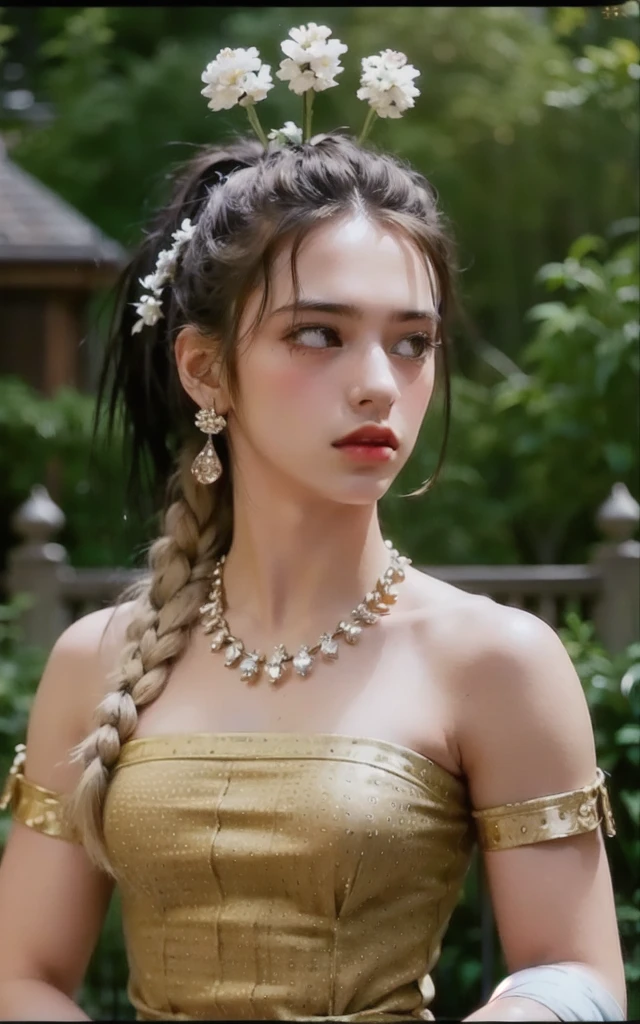 , horny, 1girl, 16k, best lighting, best quality, ultra high res, (skin pore:1.3), freckles, ultral detailed face and eyes, (photorealistic:1.4),best quality, 12 years old,small breasts, narrow waist,beautiful detailed eyes,light on face,standing,(full_body:1.2), long legs, masterpiece,, masterpiece, (closeup) of a young dreamy woman, royal princess, silver colored hair, twin braids, looking at viewer, palace background, highly intricate, highly detailed, photorealism style, dim, moody lighting