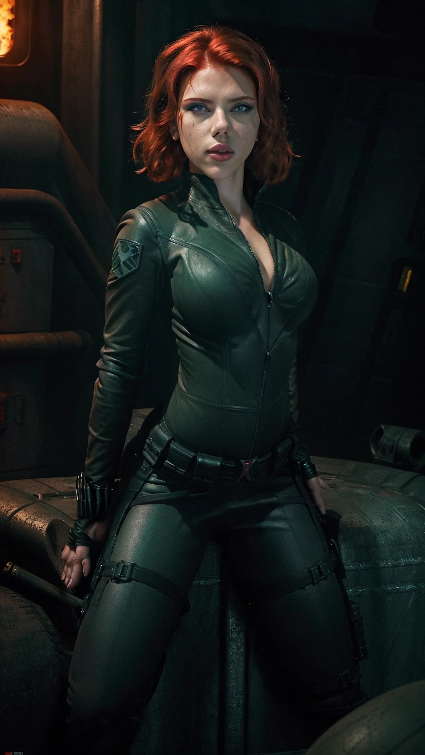 (outfit: fully opened fastener, black bodysuit), yawn and closed eyes face, (Picture of realistic Cate Blanchett as Hela, a fictional character of Thor, Marvel film), full body picture, view of entire shabby room_zoom out angle, detailed face, ((ultra huge breasts and nipple exposed from opened fastener body suit, spill ultra huge cleavage out from opened fastener body suit)), (black eyeliner make up), (pure black long hair), full body photo of Cate Blanchett, in the messy abandoned house, ((hyper realistic Hela cosplay, from the film ‘Thor’)), (Hyper detailed skin:1.2), Masterpiece, 32K UHD, High res, DSLR, Hi-Def, Soft lighting, best Quality, Film grain, Sony a7ii, sitting down and open legs to viewer,
