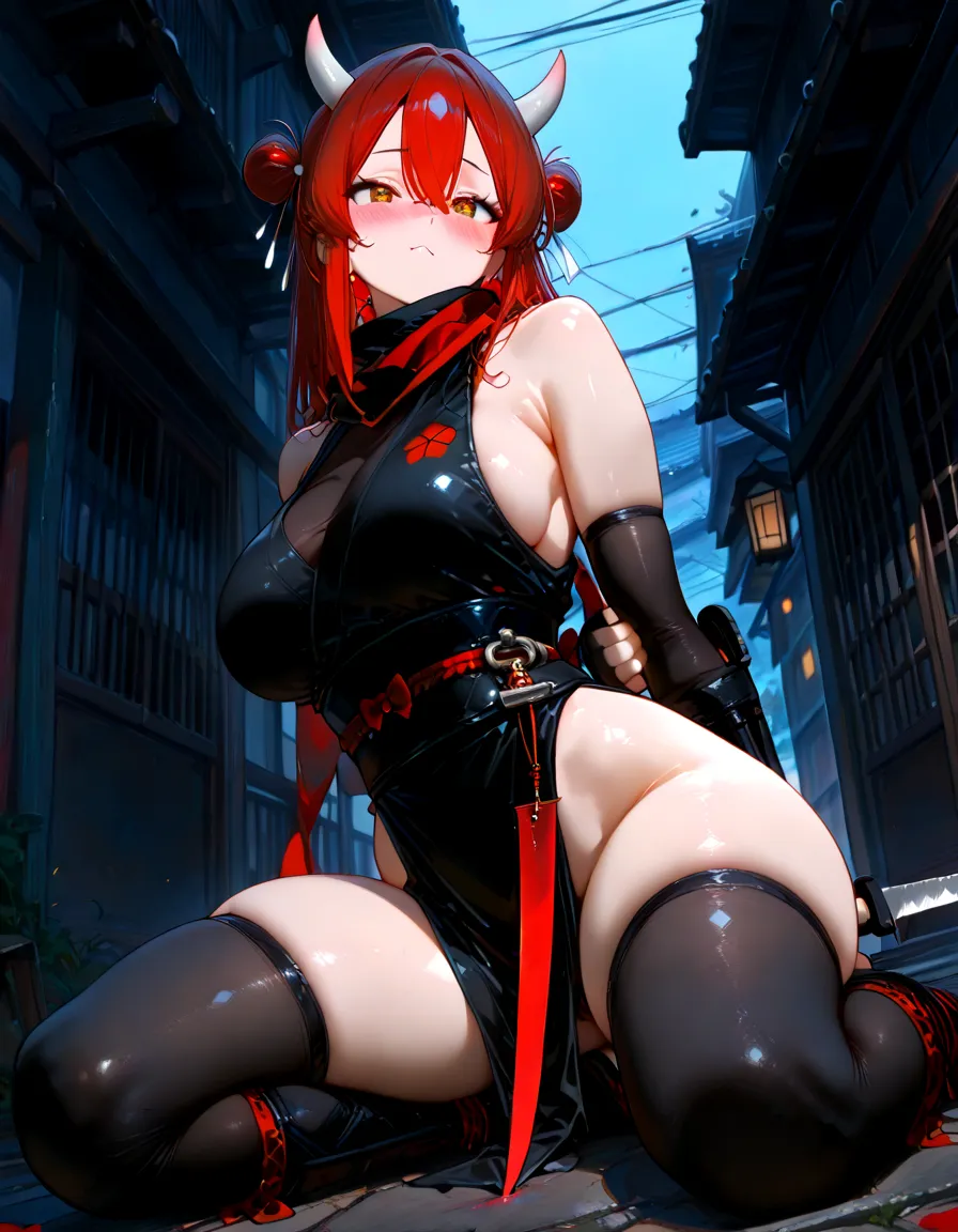 (masterpiece,Highest Resolution,4K High Resolution,Crisp image quality,Ultra HD,Detailed Hair)(Cross section of vagina with sperm:1.2)1girl,Red Hair,A large amount of translucent sperm,(Big cock thrusting into pussy sex,POV from below)Eyepatch on right eye,,(Raise your legs and open your legs)(アニメ)