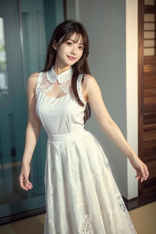 (highest quality、table top、8K、best image quality、Award-winning work)、(1 pregnant woman:1.1)、(slightly pregnant:1.1)、(1 woman:1.2)、(solo:1.2)、(1 photo:1.2)、slender body、classy maternity clothes、(Fixed front configuration:1.1)、(Strongly blurred background:1.1)、(Strongly blurred background:1.1)、(very bright and refreshing:1.1)、emphasize body line、(look at me with the best smile:1.1)、(Please smile and show your beautiful teeth:1.1)、perfect makeup、With bangs、Ultra high definition beauty face、ultra high definition hair、Super high-definition sparkling eyes、Super high resolution glossy lips、(accurate anatomy:1.2)、(very bright and vivid:1.1)、(Photo above the legs of a standing woman:1.4)、(shiny skin:1.1)、(Ultra-high definition bright and beautiful skin:1.1)、Super high definition beautiful teeth、ultra high definition hair、Super high-definition sparkling eyes