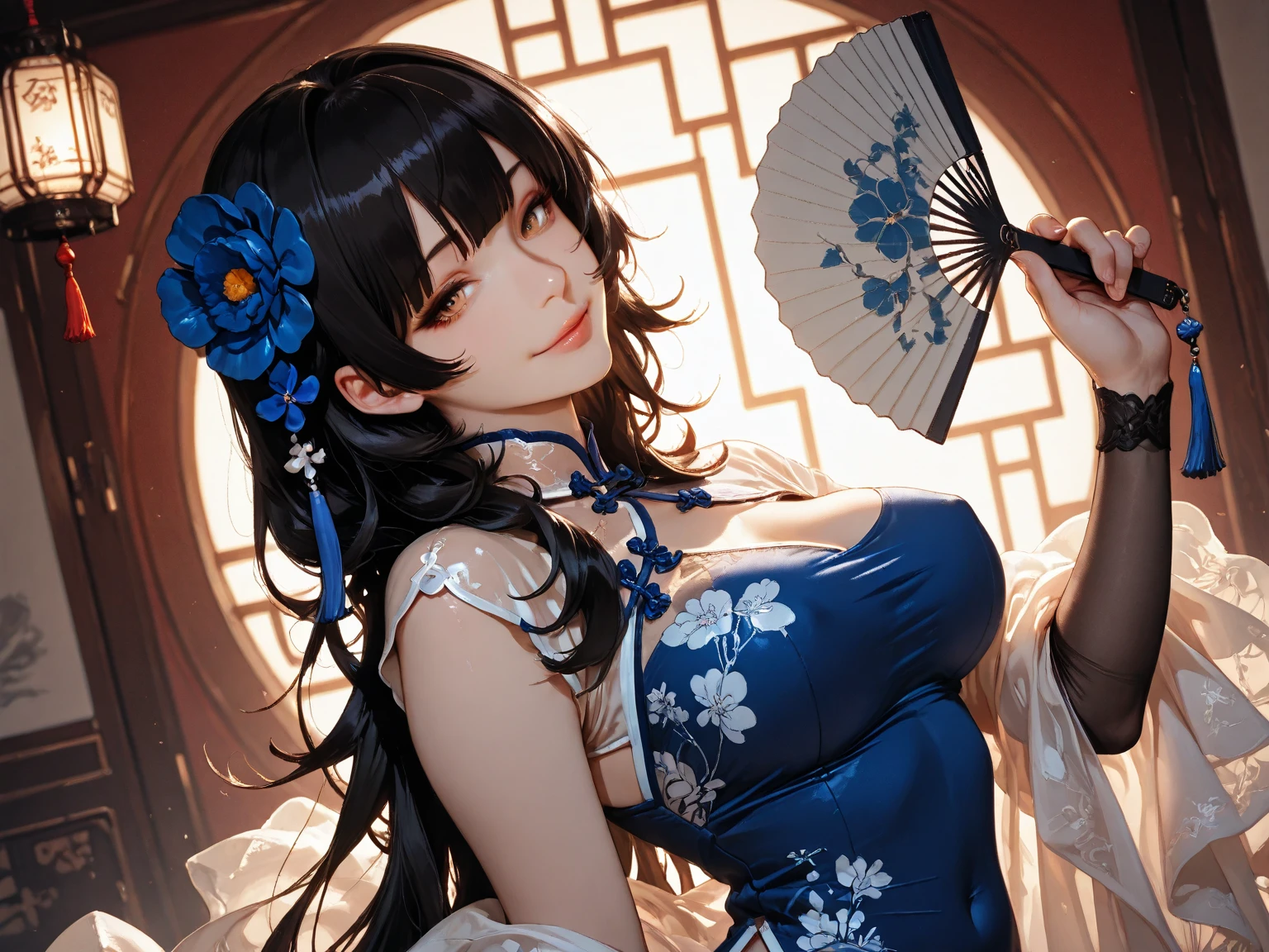colorful butterfly,girl,red and white kimono puffy long sleeves,upper body,(detailed face:1.2), (medium breasts),(cleavage),(thigh bands),long Burgundy hair,asymmetrical bangs,Tarot border,The portrait is centered,(no weapon),(bouncing breasts), (raw photo:1.2), ((photorealistic:1.4)), best quality, masterpiece, illustration, an extremely delicate and beautiful, extremely detailed ,CG ,unity ,8k wallpaper, Amazing, finely detail, masterpiece,best quality,official art, extremely detailed CG unity 8k wallpaper, absurdres, incredibly absurdres, huge filesize, ultra-detailed, highres, extremely detailed,
beautiful detailed girl, extremely detailed eyes and face, beautiful detailed eyes, light on face, cinematic lighting, full body, full-body shot, see-through, outdoors, Chinese lantern , ((pink background)), orange theme and orange theme and orange theme , bear stomach, (high kick),