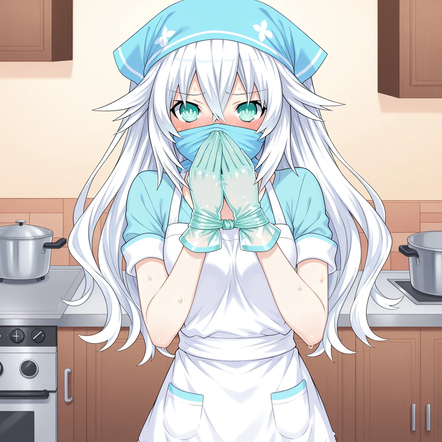 masterpiece, best quality, extremely detailed, (illustration, official art:1.1), 1 girl ,(((( light blue long hair)))), ,(((( light blue long hair)))),light blue hair, , long hair ((blush)) , cute face, big eyes, masterpiece, best quality,(((((a very delicate and beautiful girl))))),Amazing,beautiful detailed eyes,blunt bangs((((little delicate girl)))),tareme(true beautiful:1.2), sense of depth,dynamic angle,,,, affectionate smile, (true beautiful:1.2),,(tiny 1girl model:1.2),)(flat chest),A very beautiful light blue long hair girl is eating a giant ice cream in front of many laundry machines.
1girl, solo, (white tube-top), off shoulders, portrait, looking at ice cream cone, ((giant mint soft cream, and chocolate soft cream mixed)), food, open mouth, (holding ice cream cone), brown cone, long hair, swaying bangs, mint eyes, beautiful round eyes, long eyelashes, perfect her fingers, pale skin, many laundry machines. indoor,
