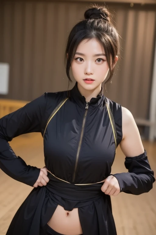 (8K, RAW Photos,Highest quality, High resolution:1.1), (Ultra-realistic:1.4),(Realistic, Realistic:1.3),The Beauty of Japan、((Upper Body:1.3))、Gymnastics Team - Flexible Leotards and Grips