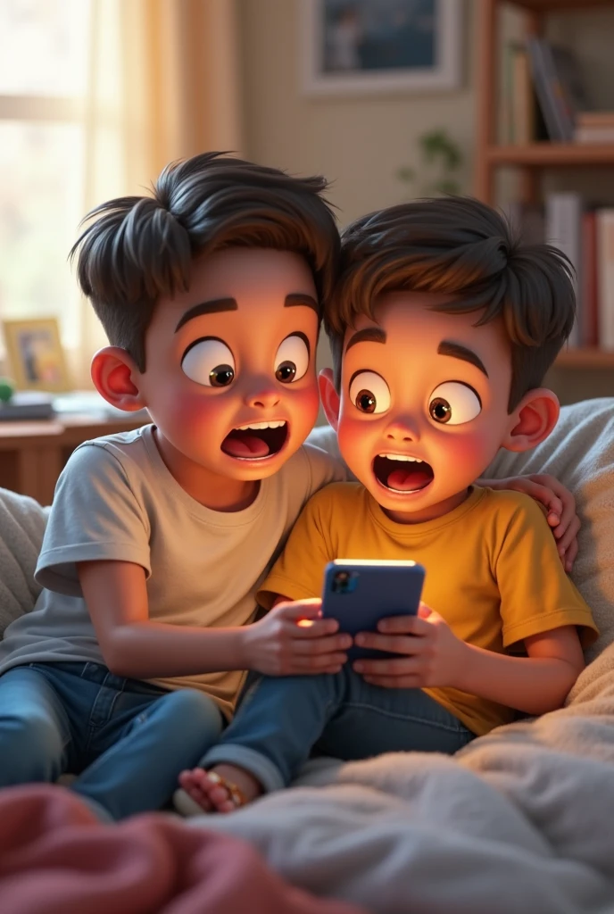 A ringing phone at a house , at evening, pixar style, cinematic, masterpiece, high-aesthetic, portrait  