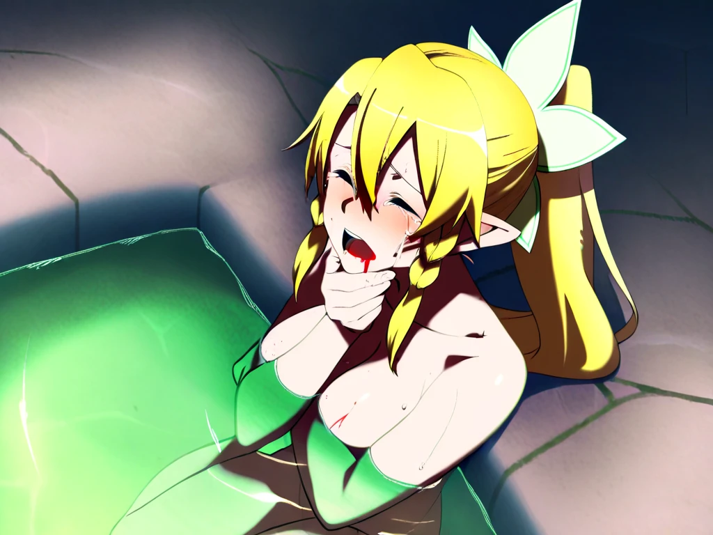 NSFW,masterpiece,Highest quality,High resolution,Super detailed,Leafa \(Sword Art Online\),Ecstasy face,Embarrassed,blush,Smirking face,Leg spread,Sex,Open your mouth、Stick your tongue out,Roll your eyes、squint,orgasm,Squirting,One man,Sexをしている,Face-to-face sitting position