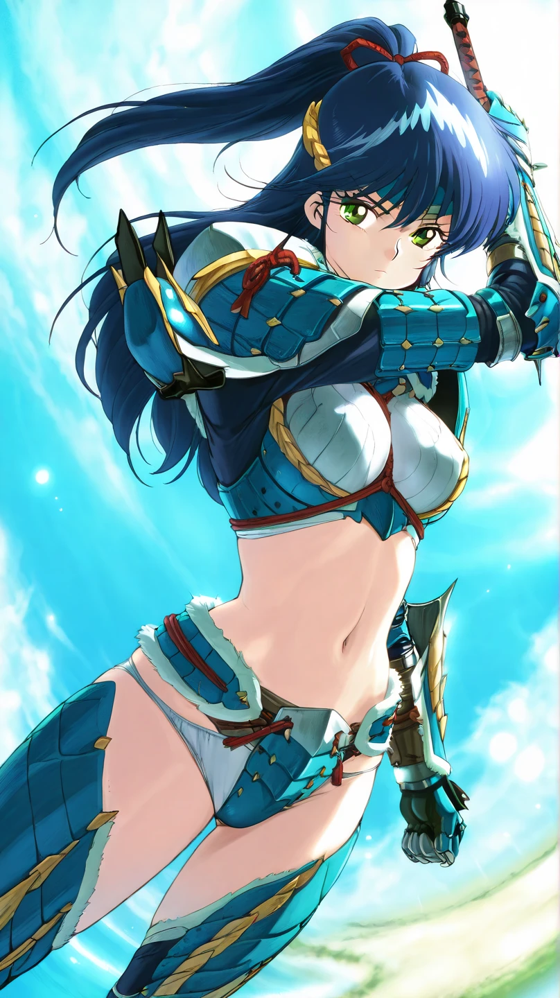 Art inspired by Masamune Shirow, Armor Girl, Bikini Armor, Bikini Armor, Bikini Armor female knight, Bikini Armor, tits, Knight Girl, tits、topless, White thighs,Vertical belly button、Skin radiance